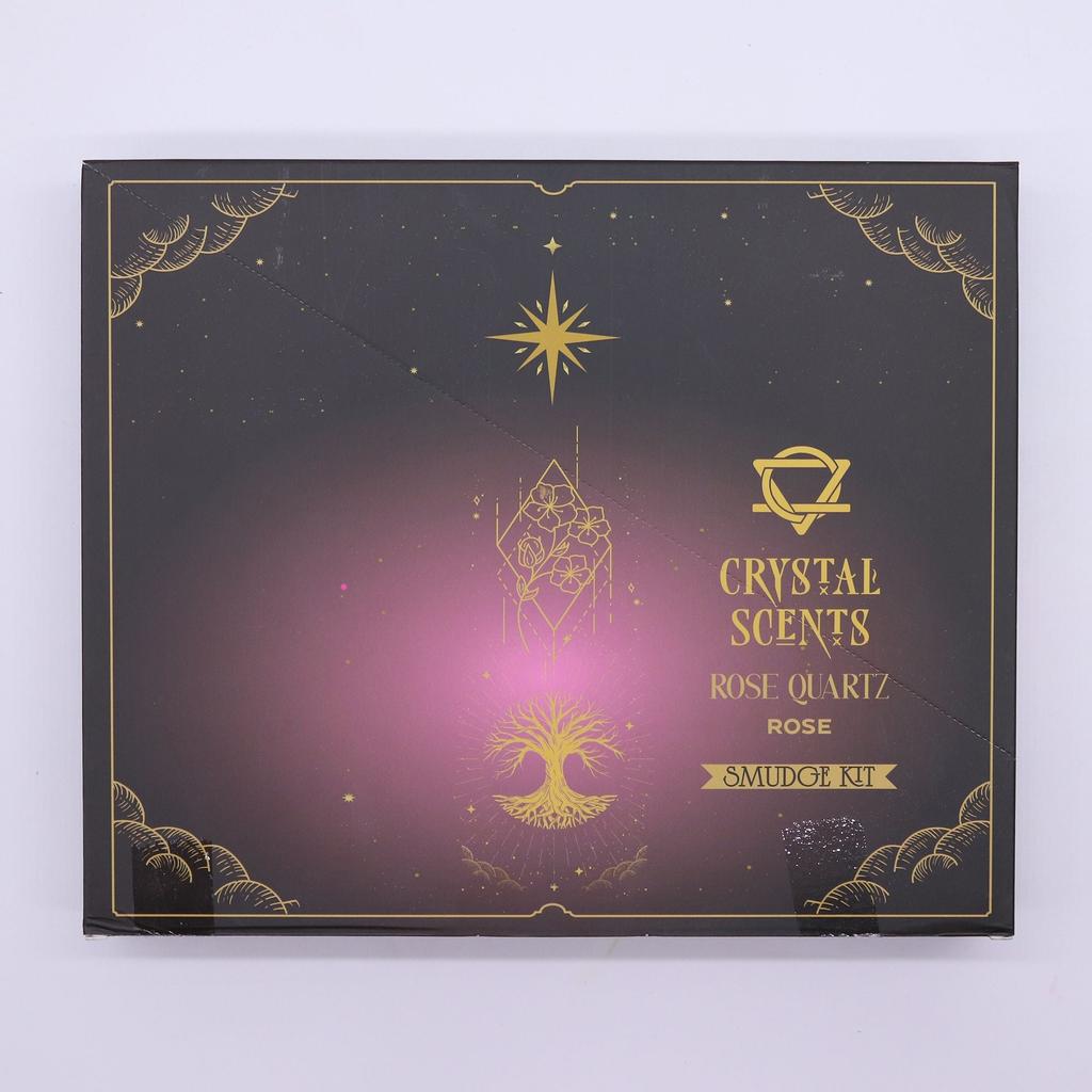 6x Rose Quartz Crystal Scents Smudge Incense – Rose