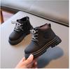 Children Winter PU Leather Waterproof Plush Boots Girls Snow Boots Children Trend Fashion Kids Warm Boots Boys Cotton Shoes Kids
