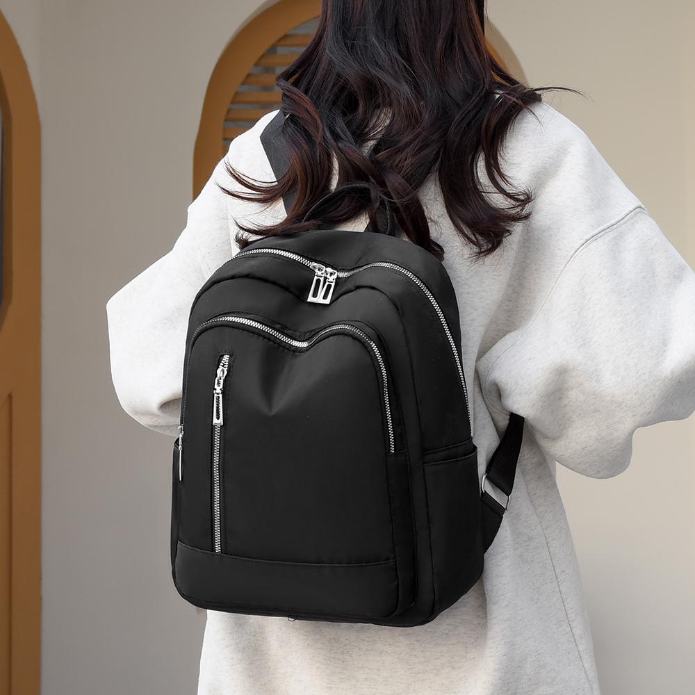 Reißverschluss-Rucksack Leichter Damen-Rucksack Reiserucksack mit großer Kapazität