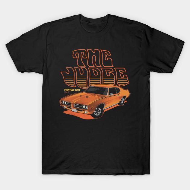 

Men Black Print T-shirt Pontiac Gto The Judge No-Cut Transfer Paper Print Cotton Tshirt M