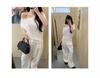 2026 Summer Plus Size Women's One-Shoulder T-Shirt - Slimming, Tummy Concealing, Pure Cotton, Versatile Casual Top