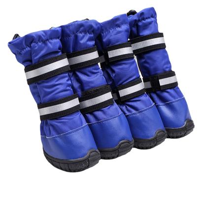 Hundeschuhe für große Hunde, wasserdichte Schneestiefel, mittelgroße und große Hundeschuhe, universelle Regenstiefel, reflektierende Riemenabdeckung