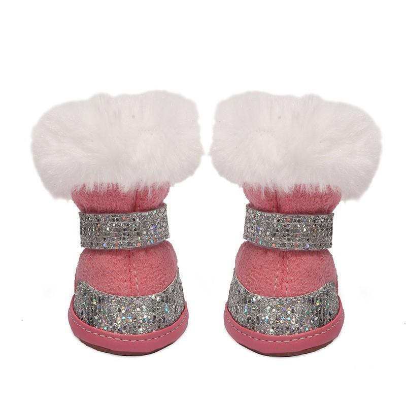 

Защитные ботинки для собак - Обувь для собак Эти удобные ботинки для собак на мягкой подошве 4 розовый