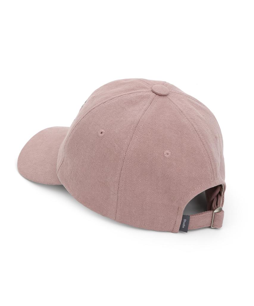 Eondeokeonteulolseutyudio Studded Logo Ball Cap Ball Cap / Jewel Stud / Batik Pink