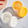 Onion Storage Box Double Layer Sealed Preservation Box Plastic Fruit Vegetable Drainage Container Scallion Ginger Garlic Basket