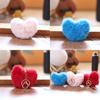 Design Heart Pendant Plush Stuffed Keychain Ultra Soft Pp Cotton For Gift Girls