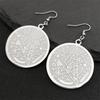 Je Tetragrammaton Hebrew Pentagram  Stainless Steel Earrings for Women Gold Color Charm Earring Drops Jewelry E6064S02