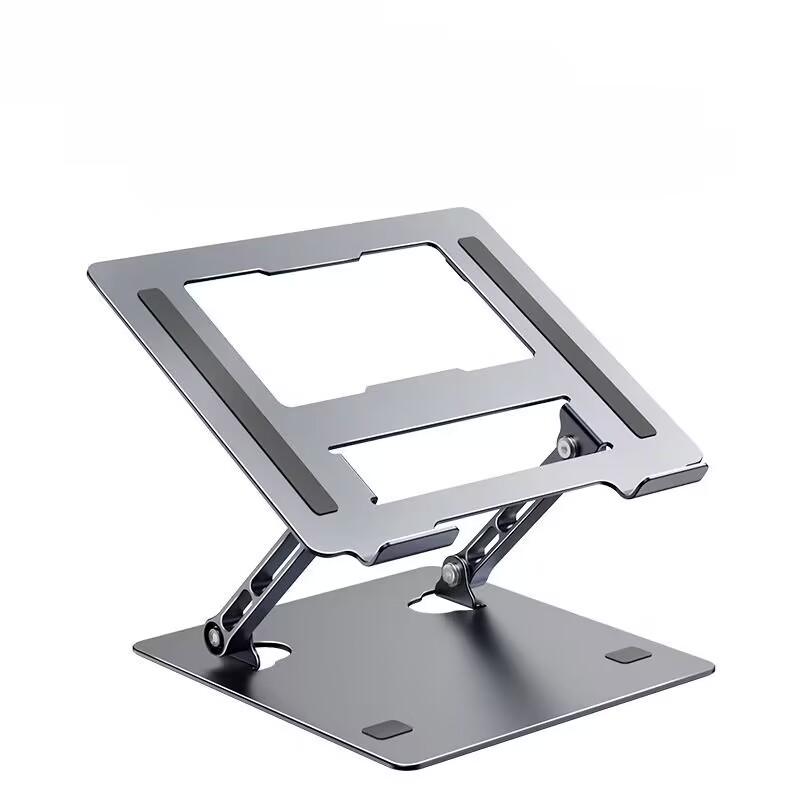 Foldable Laptop Stand Height Adjustable Hollowed Cooling Bracket Support Aluminum Alloy 360 Rotatable for 11-17 Inch Notebook
