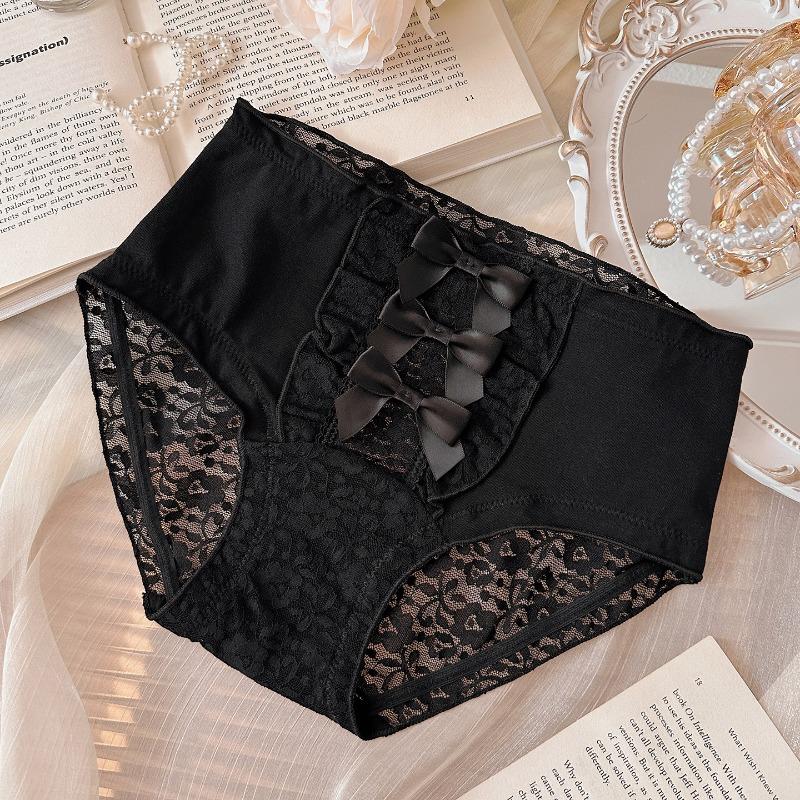 Breathable Sexy Women Lace Underwear Plus Size Pure Cotton Crotch Soft Comfortable Ladies Triangular Briefs