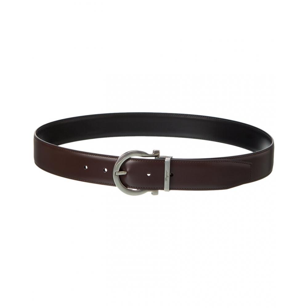 

Salvatore Ferragamo Ferragamo Gancini Reversible & Adjustable Leather Belt