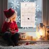 Christmas Fabric Countdown Calendar Reusable Multi-Functional Make Your Own Countdown Pocketses For Children Boys Girls Kids