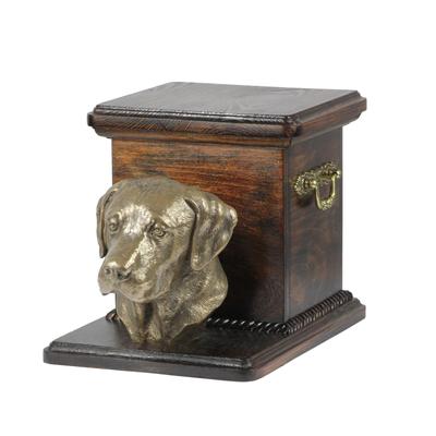 Labrador Retriever - Urn for Dog Ashes with a Statuette, Elegant Urn for a Dog, Unique Urn with a Bust of a Dog by Brand