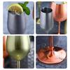 Stainless Steel Red Wine Goblets Large-Capacity Red Wine Glass Juice Drink Champagne Goblet Party Barware Kitchen Tool