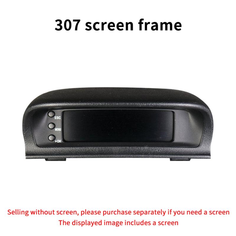 Pro Peugeot 307 Rámeček obrazovky, Panel krytu palubního počítače a monitoru, Panelový dekor pro středovou konzoli, Navigaci, Rádio, Displej