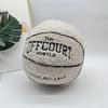 Fluffy basketball plysj utstoppet dekorasjon Supermyk slitesterk brodert basketball putepute barneleke