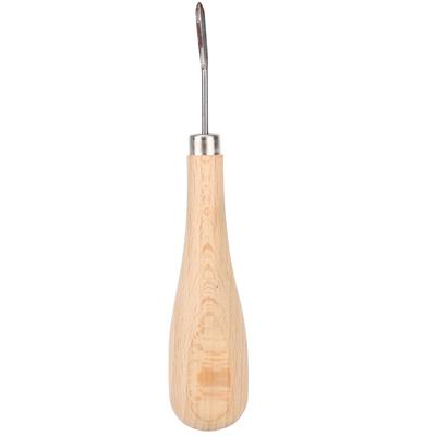 Rhombus Awl Steel Cone Punching Leather Tool Beech Handle Diamond Point Awl Less Than Br More Than (Bending Tip )