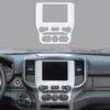 1x Center Console GPS Navigation Panel Trim Cover for Dodge Ram 1500 2018+ White