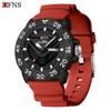 OFNS Men's Waterproof Quartz Watch with Luminous Display, Dual Calendar, and Fashionable Simple Design.