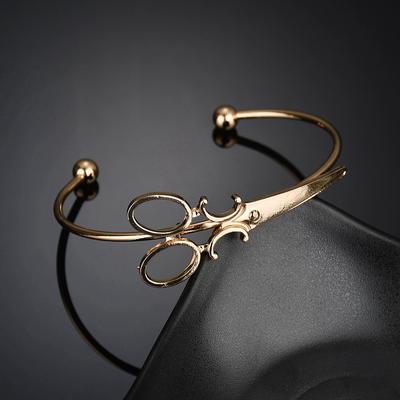 Nuova moda minimalista aperture bracciali forbici gioielli decorativi bracciali braccialetti regali