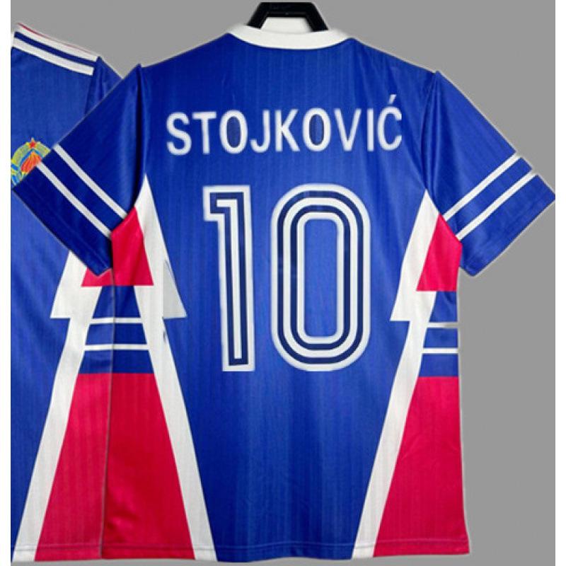 1990 Yugoslav Retro Jersey Football Jersey Classic Stojkovic SUKER Home and Away Jersey