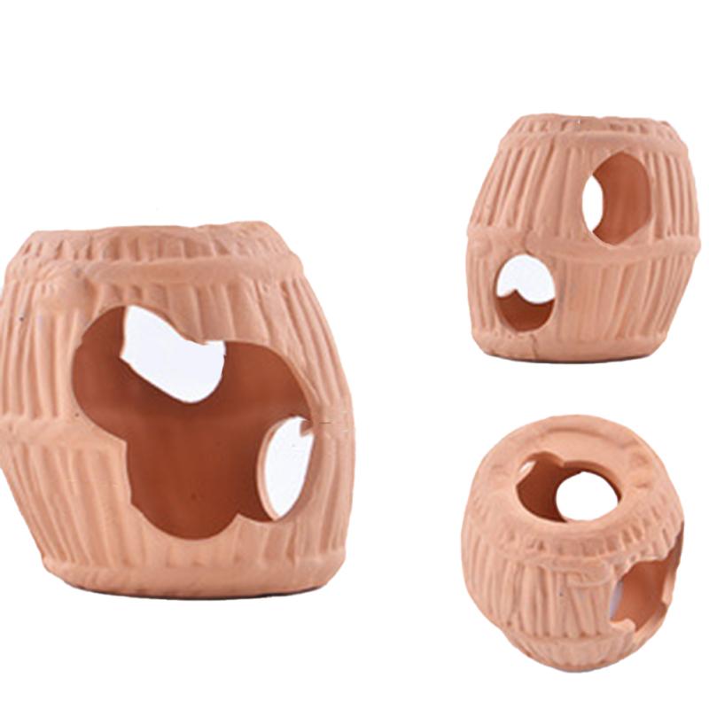 Ceramic Breeding Bucket Hiding Cave Handmade Hatching Incubator Aquarium Fish Tank Decor