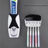1 Set of Easy-to-use Toothbrush Holder with Automatic Toothpaste Dispenser, Wall Mounted Toothbrush Storage Rack, and Bathroom