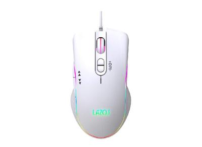 LAZOS RGB Gaming 7 for PC and Computer Mouse, Buttons, White, Gaming, L-MSG7-W