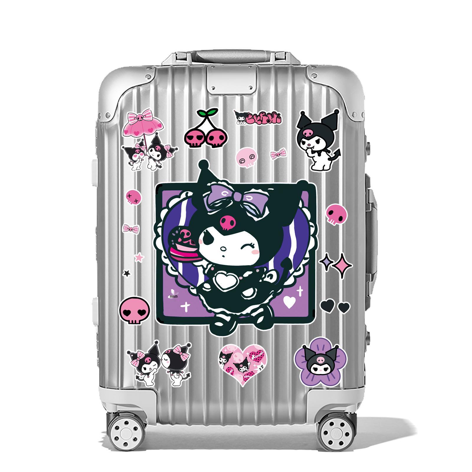 Large Waterproof Kuromi Cartoon Car and Suitcase Sticker
