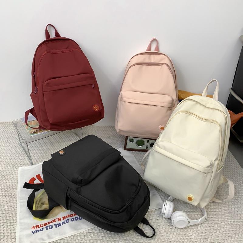 Легкий однотонный школьный рюкзак — фото 10