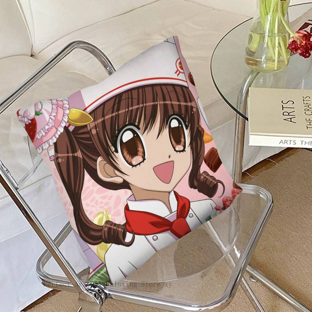 1Pc Anime Yumeiro Patissiere Pillow Case Fashion Square Pillowcase Bedroom Sofa Room Ins Decoration Leisure