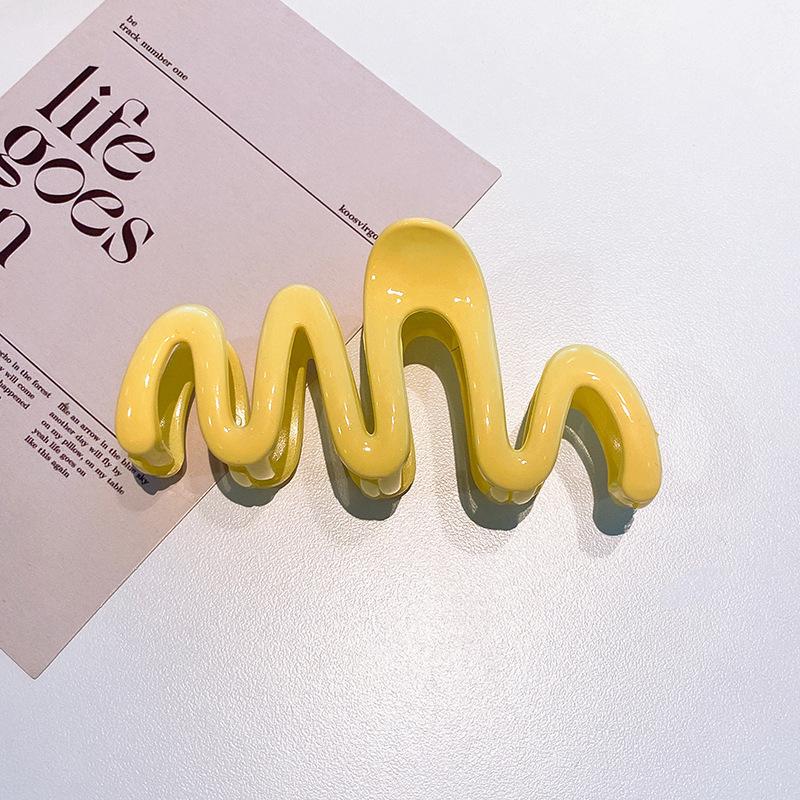 

2023 Красочные Желейные Волнистые Заколки Для Волос Женщины Девушки Модный Дизайн Корейский Сладкий Простой Нерегулярный Заколка Для Волос Головные Уборы Оптовая Продажа