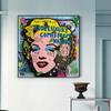 Pop Art Graffiti Famous Sexy Woman Portrait Poster Canvas Painting Abstract Gustav Wall Picture Print Modern Room Home Decor