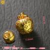Copper-Plated 24K Gold Persimmon and Peach Pendant Charms for DIY Jewelry