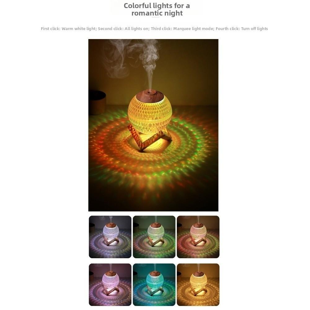 Silent Humidification Crystal Ball Humidifier Timed Power Off Home Cordless Humidifiers  Gifts