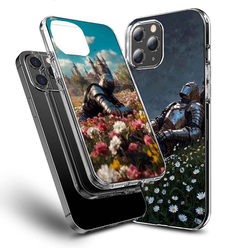 Flower Knight of the Light Phone Case For Iphone 16E 15 Pro 14 Plus 17E 16 17 Pro Max Air 11 12 13 Mini Shockproof Capa Cute