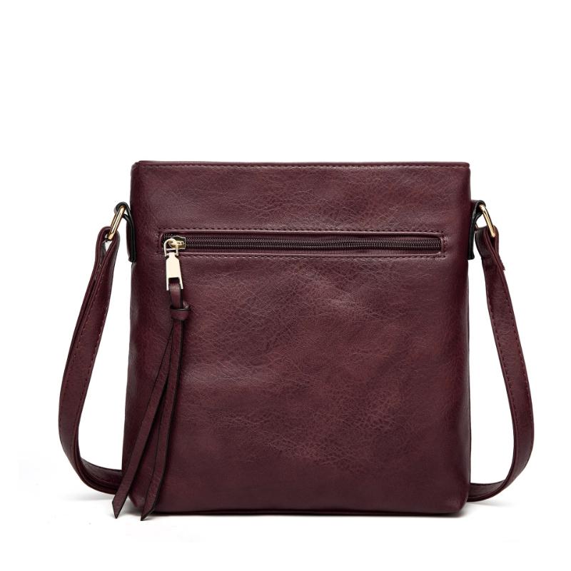 Vintage Leather Crossbody Bag Flap for Women Casual Shoulder Messenger Bag Daily Use High Quality Handbag Designer Luxur Female Bag