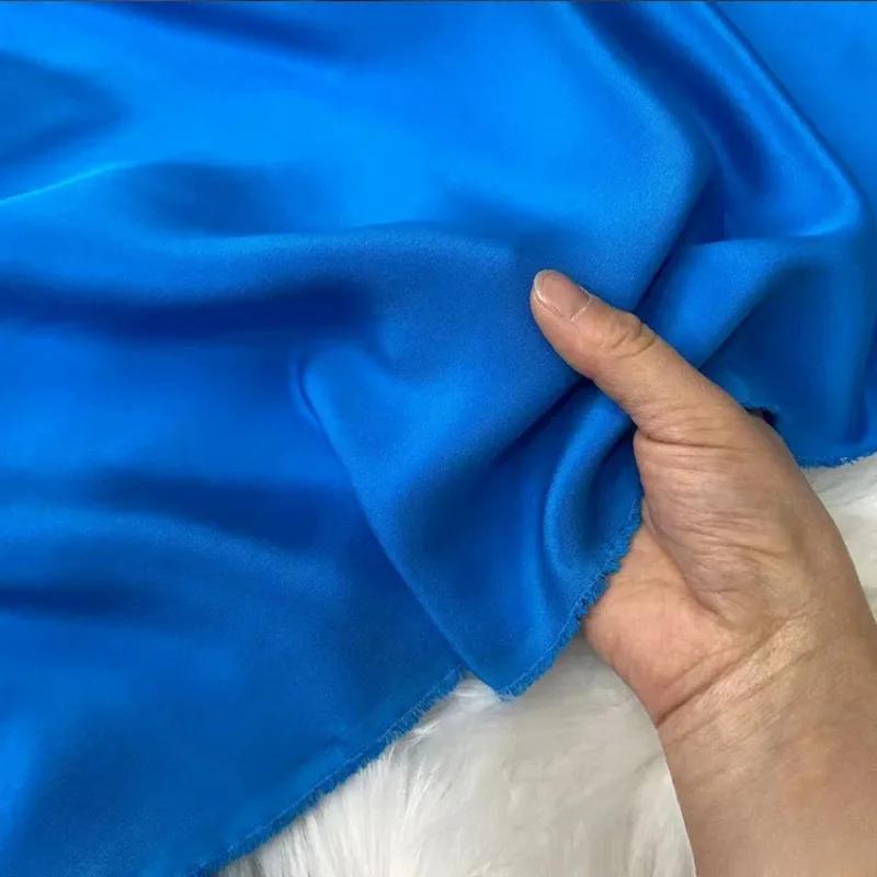 Einfarbig 100% Maulbeerseide 30 Momme Schwerer Seidenkrepp de Chine Stoff Seiden Schwerer Krepp Stoff für Bekleidung Kleider Hosen