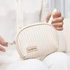 Stylish Waterproof Travel Cosmetic Bag For Women Half-Circle Cake Makeup Bag
