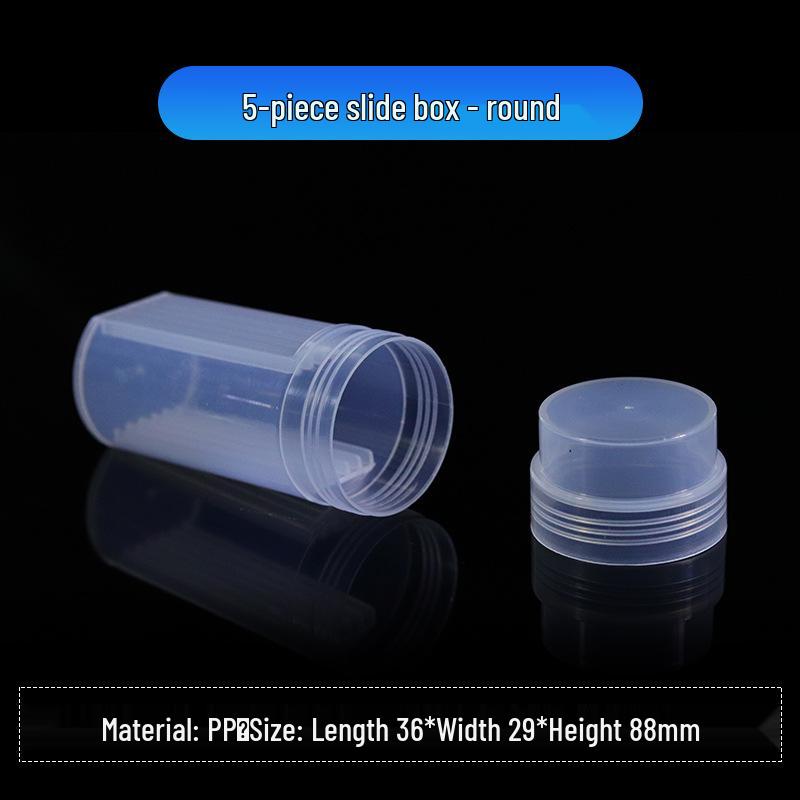 Buckle Slide Box: Holds 5/10/12/25/50/100 Microscope Slides with Secure Storage