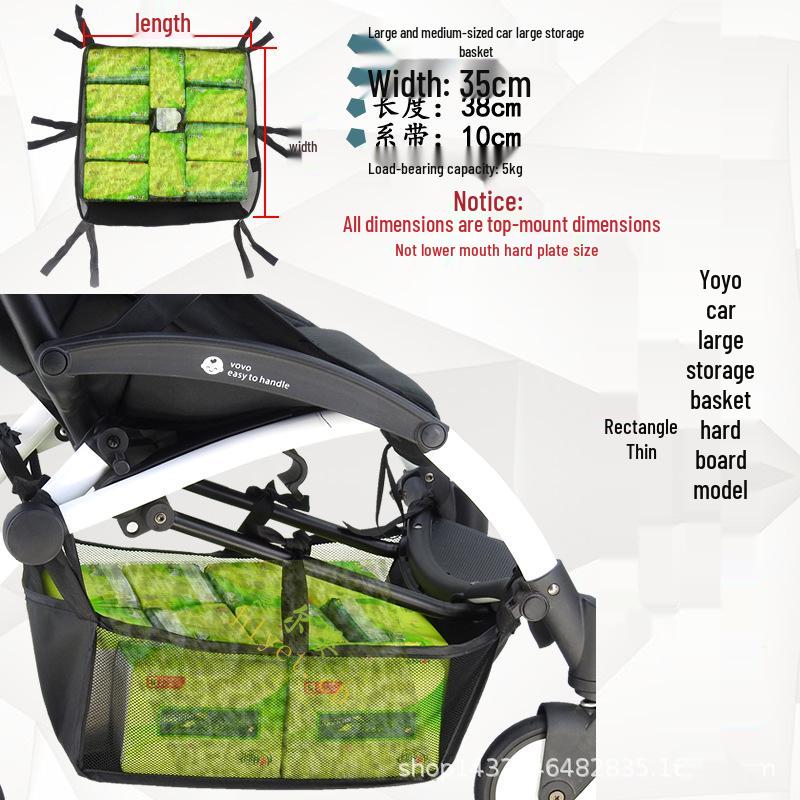 Universal Stroller Storage Basket - Bottom Storage for Pushchairs and Umbrella Strollers