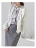 Elegant French Ribbon Blouse - Women's New Autumn Design, Chic Long-Sleeved Top for Gentle Temperament and Commuting Style.