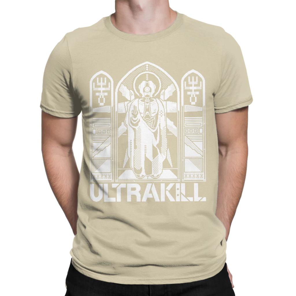 Mens Womens ULTRAKILL  White Edition  Shirt Cotton Fashion T-Shirt  Clothing Outfits