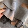 Versatile Jacquard Autumn And Winter Rose Splicing Double-Sided Imitation Cashmere Scarf Winter Warm Shawl Women
