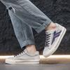 Fashion Fashion Trend Versatile Low Top Casual Canvas Shoes for Men 2025 Autumn New Niche Designed Comfortable Non Slip Lace Up Sneakers