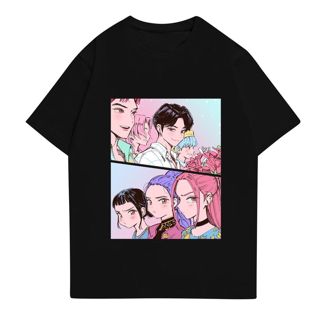 Kid's Anime Printed Short Sleeved T-shirt