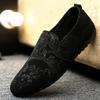 Large Size Men's Shoes One Pedal Doudou Shoes Spring and Autumn New Men's Casual Shoes Guochao Embroidery Versatile Youth Tide Shoes