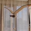 Hand Carved Wooden Seagull Hanging Wind Chime Aerial Pendant Flying Seagull Home Decor Window   Nursery Children's Room Hanging