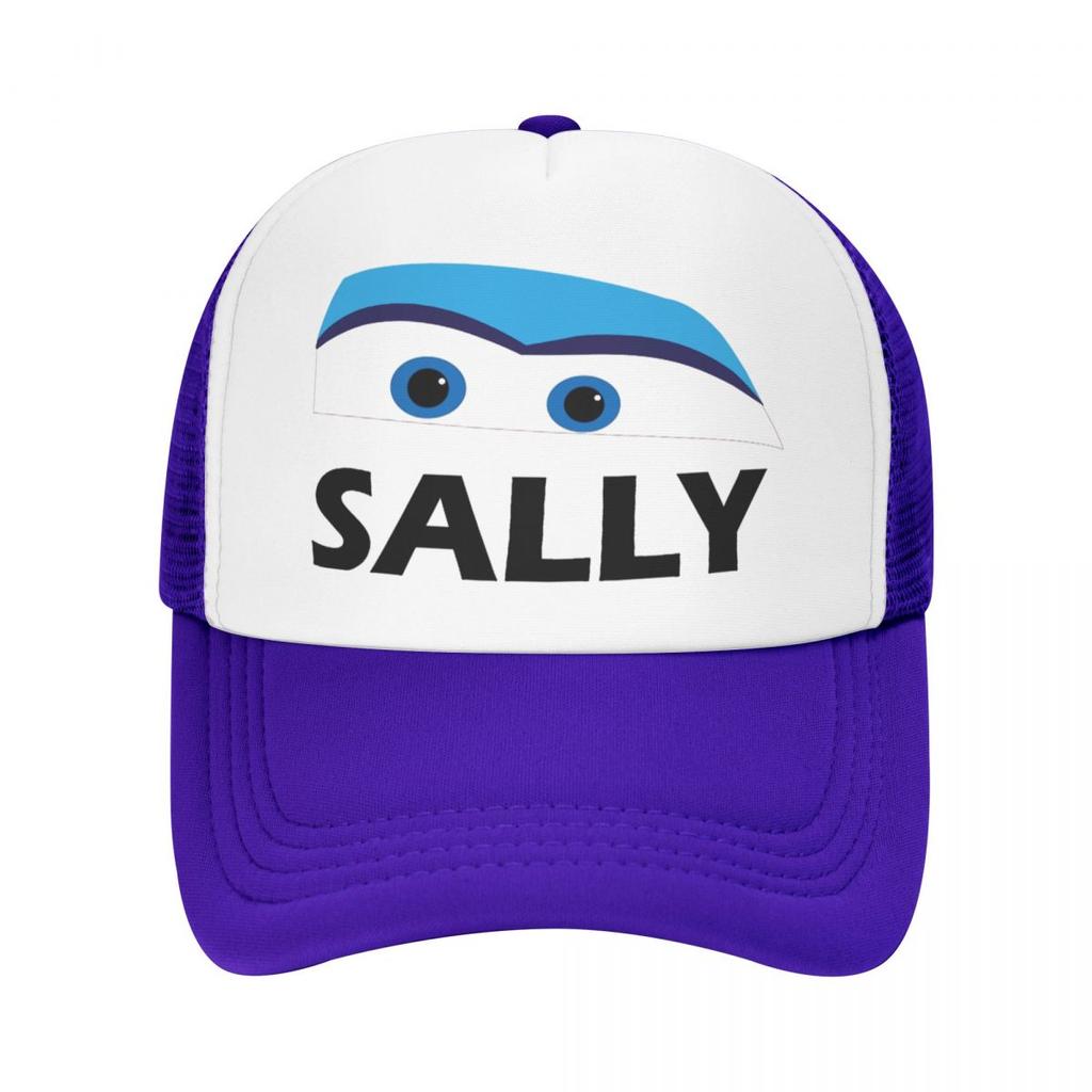 Ligtning Sally Eyes Mcqueen Foam Mesh Trucker Hat Vintage Summer Outdoor Mesh-back Baseball Cap Adjustbale
