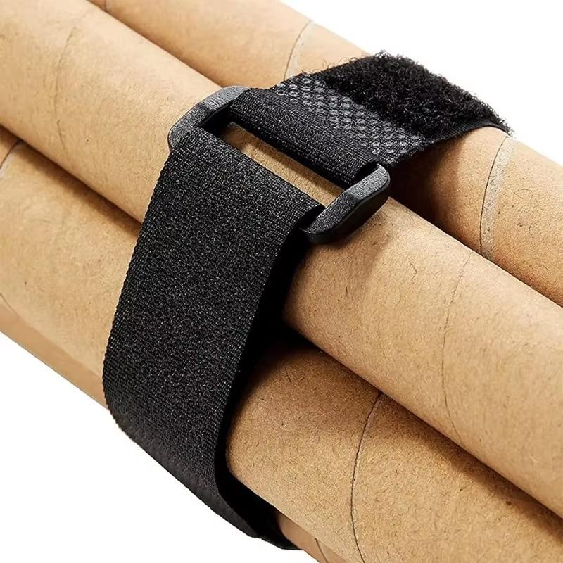 10Pcs Reusable Hook And Loop Nylon Adjustable Wire Fastener Wrapping Cinch Straps Securing Cable Cord Management