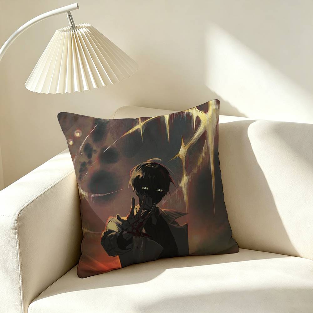 K-Kim Dokja ORV Webtoon Square Double-Sided printed Pillow Case Bedroom Bedside Pillow Sofa Cushion Cover